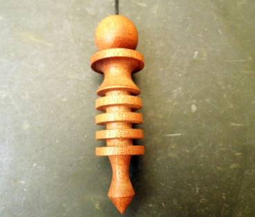 Isis Pendel, Holz, Mahagoni, groß, Isispendel, ägyptisches Pendel, 7.5 cm