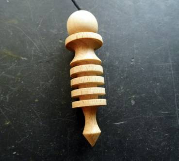 Isis Pendel, Holz, Buche, groß, Isispendel, ägyptisches Pendel, 13 cm