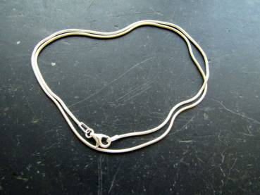 Kette, Silberkette, Schlangenkette , Sterlingsilber, Unisex, 40 cm