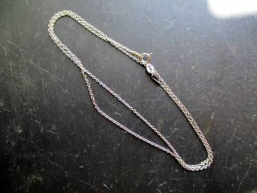 Kette, Silberkette, Ankerkette, zierlich, Sterlingsilber, 45 cm