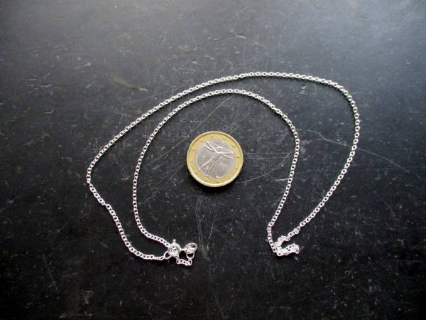 Kette, Silberkette, Ankerkette, fein, Gliederkette, Sterlingsilber, 50 cm