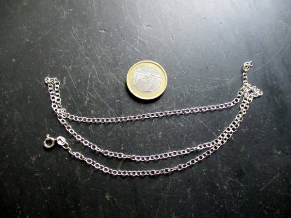 Kette, Silberkette, Ankerkette, Sterlingsilber, 50 cm