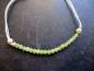 Preview: Armband, Grossular, Grant, grün, Baumwollband, verstellbar, Unisex, Schmuck
