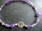 Preview: Armband, Symbolarmband, Amethyst, Sterlingsilber, Lotus, Schmuck, Schutz