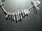 Preview: Kette, Collier, Amethyst, Serpentin, grün, lila, Sterlingsilber, Schmuck, Frauen