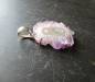 Preview: Anhänger, Amethyst, Rose, Stalaktit, lila, Sterlingsilber Schmuck, Frauen