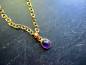 Preview: Anhänger, Amethyst, lila, oval, Sterlingsilber,  vergoldet, Schmuck