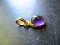 Preview: Anhänger, Amethyst, lila, oval, Sterlingsilber,  vergoldet, Schmuck