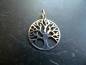 Preview: Anhänger, Baum des Lebens, Lebensbaum, Sterlingsilber, rund, groß, Unisex