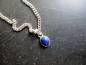 Preview: Anhänger, Sterlingsilber, Lapislazuli, blau, rund, Schmuck, Unisex, Silber