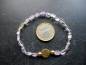 Preview: Armband, Symbol Armband, Amethyst, helllila, Blume des Lebens, Silber vergoldet