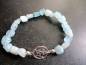 Preview: Armband, Symbolarmband, Aquamarin,  blau, Traumfänger, Sterlingsilber, Schmuck, Unisex