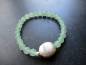 Preview: Armband, Aventurin, grün, Silberkugel, gebürstet, Schmuck, Frauen