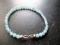 Preview: Armband, Symbolarmband, Chalcedon, Infinity, hellblau, Silber, Unisex