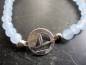 Preview: Armband, Edelstein, Chalcedon, hellblau, facettiert, Schiff, Segelschiff, Unisex