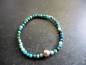 Preview: Armband, Chrysokoll, blau, grün, Sterlingsilber, facettiert, Schmuck, Frauen