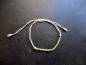 Preview: Armband, Grossular, Grant, grün, Baumwollband, verstellbar, Unisex, Schmuck