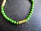 Preview: Armband, Mashan Jade, grün, Gold, Messing, Schmuck, Unisex