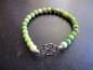 Preview: Armband, Nephrit Jade, Kleeblatt, Silber, Symbolarmband