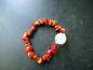 Preview: Armband, Koralle, Splitter, Bergkristallkugel, Schmuck, Frauen