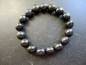 Preview: Armband, Schungit, schwarz, Schmuck, Männer, Biker