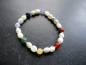 Preview: Armband, Perlmutt, weiß, Chakrasteine, bunt, Schmuck, Frauen