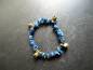 Preview: Armband, Disthen, blau, Glöckchen, Messing, Schmuck, Frauen
