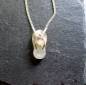 Preview: Kette, Sterlingsilber, Anhänger,  Schuh, Flip Flop, Blumenachat, Schmuck, Frauen