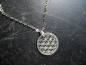 Preview: Kette, Blume des Lebens, Sterlingsilber, heilige Geometrie, Schmuck, Unisex