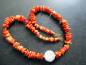 Preview: Kette, Koralle, Splitter, rot, Bergkristall, Sterlingsilber, Schmuck, Frauen