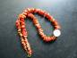 Preview: Kette, Koralle, Splitter, rot, Bergkristall, Sterlingsilber, Schmuck, Frauen