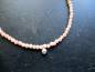 Preview: Rhodochrosit, Kette, zierlich, facettiert, hellrosa, Silberkugel, Schmuck, Frauen