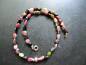 Preview: Kette, Turmalin, bunt, Nuggets, Sterlingsilber, Schmuck, Frauen