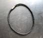 Preview: Kette, Halsreif, Leder, geflochten, schwarz, Schmuck, Unisex