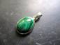 Preview: Anhänger, Malachit, Sterlingsilber, oval, grün, Schmuck, Unisex