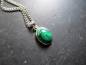 Preview: Anhänger, Malachit, Sterlingsilber, oval, grün, Schmuck, Unisex