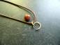 Preview: Kette, Anhänger, Lederband, Kralle, Mondstein, Silber, beige, Schmuck