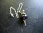 Preview: Pendel, Amethyst, Kugel mit Spitze, Metall, silberfarben, Wicca, Schamane