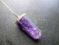 Preview: Pendel, Sterlingsilber, Amethyst, Trofpen, lila, facettiert, maxi, Schamane, Radiästhesie