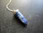 Preview: Pendel, Spitzpendel, Lapislazuli, Metall, versilbert, Magie, Esoterik