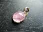 Preview: Anhänger, Rosenquarz, Sterlingsilber, oval,  rosa, Schmuck