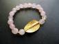 Preview: Armband, Rosenquarz, rosa, Ornament, goldfarben, Schmuck, Frauen