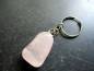 Preview: Schlüsselanhänger, Taschenanhänger, Rosenquarz, Metall, Edelstein