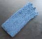 Preview: Stulpen, Pulswärmer, Armstulpen, blau, Wolle, gestrickt, Spitze
