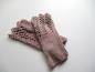 Preview: Armstulpen, Stulpen, Pulswärmer, Wolle, Spitze, elegant, gestrickt, flieder