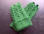 Preview: Stulpen, Pulswärmer, Armstulpen, Wolle, Strick, Spitze, grün