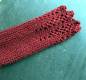 Preview: Stulpen, Pulswärmer, Armstulpen, Wolle, Strick, Spitze, rostrot