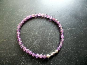 Preview: Armband, Amethyst, lila, Muschel, Sterlingsilber, Schmuck, Frauen, Mädchen