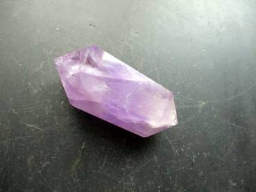 Preview: Amethyst, Edelstein, lila, Doppelender, Deko, Hausaltar, Reiki, Massage