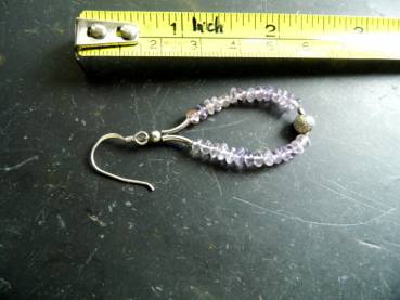 Preview: Ohrring, Hängeohrring, Silber, Amethyst, lila, Schmuck, Sterlingsilber, Frauen, romantisch